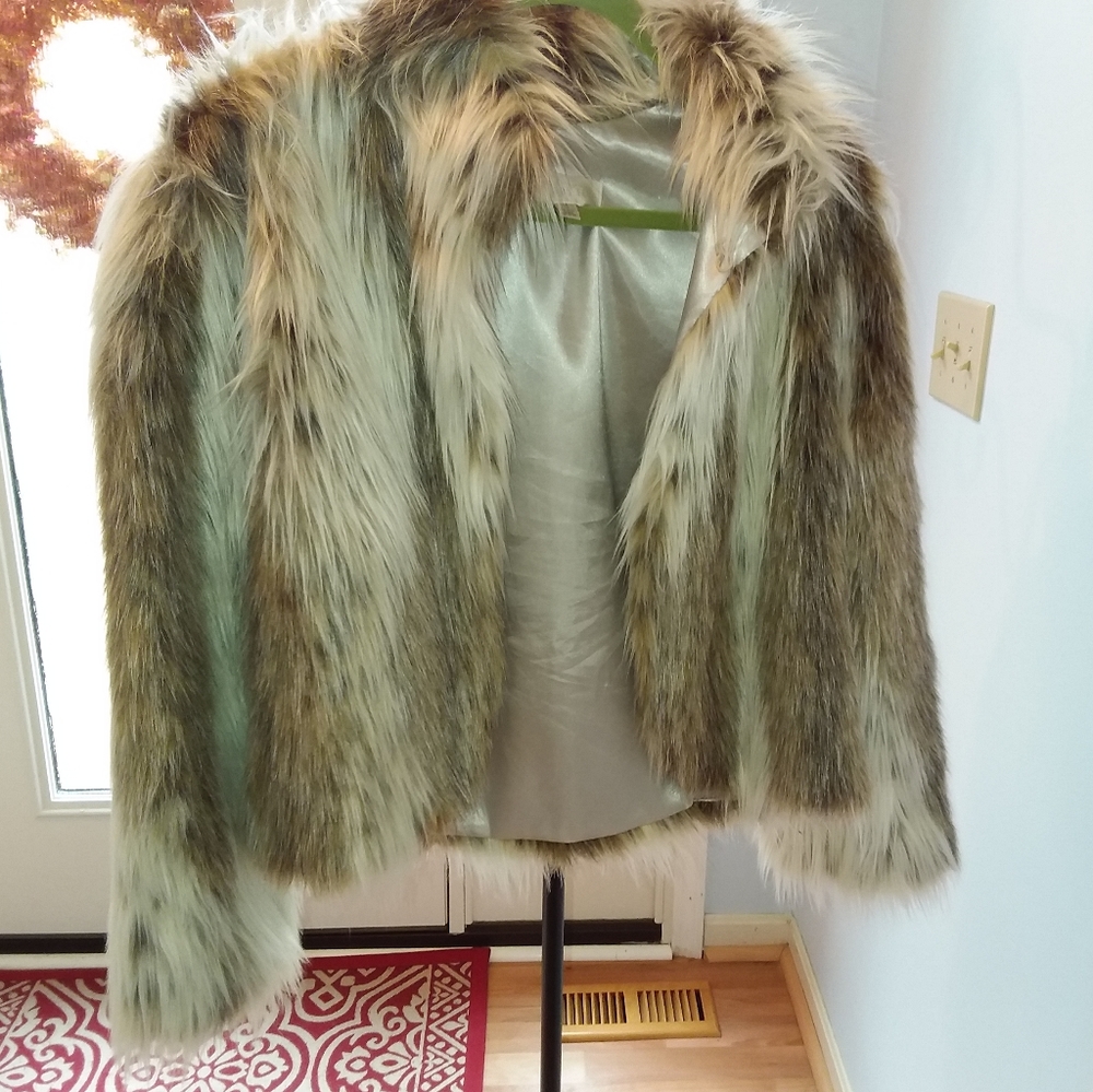 Fabulous Furs Faux Fox Coat